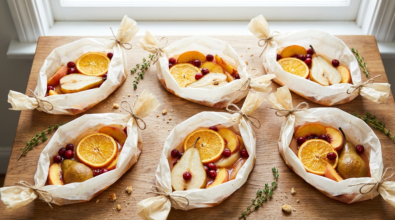 Fruity orange papillotes a delicious and light recipe for a healthy treat
